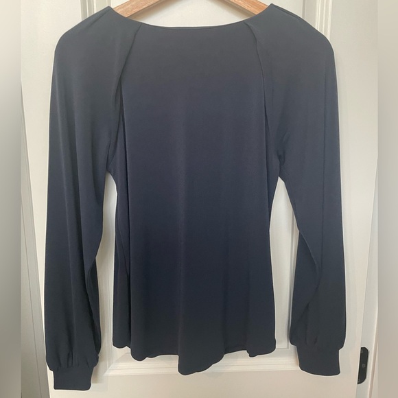 Navy long sleeve blouse - Picture 3 of 3